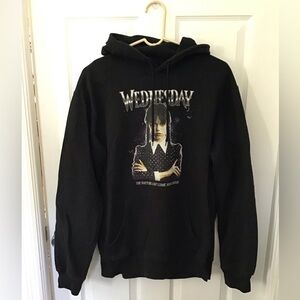 Black Graphic Hoodie with Unique Design